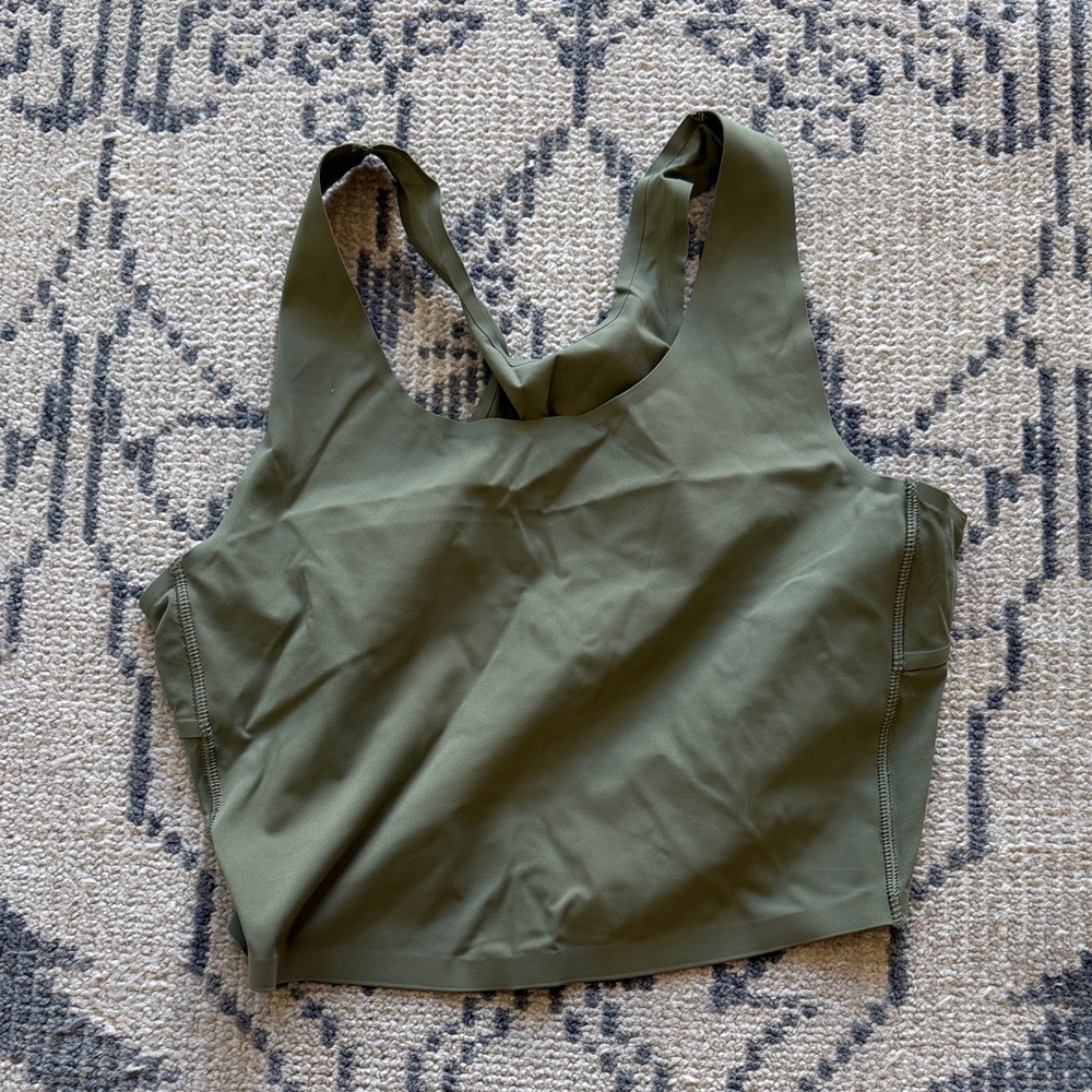 Olive Green Cropped Tank